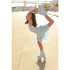 Special Tie-Dye Skirt With Shorts, Aqua Blue White - Skirts - 3 - thumbnail