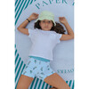 Birdies Lycra Swim Shorts, Blue Green - Swim Trunks - 2