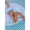 Birdies Lycra Swim Shorts, Blue Green - Swim Trunks - 3