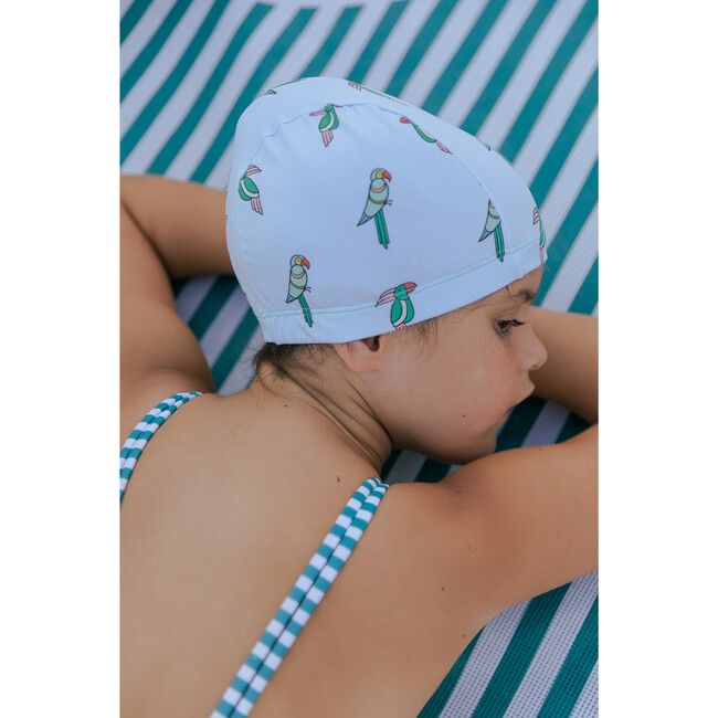 Birdies Cap, Blue Green - Swim Caps - 2