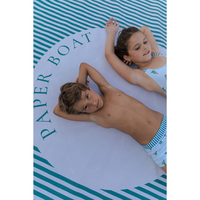 Birdies Lycra Swim Shorts, Blue Green - Swim Trunks - 5