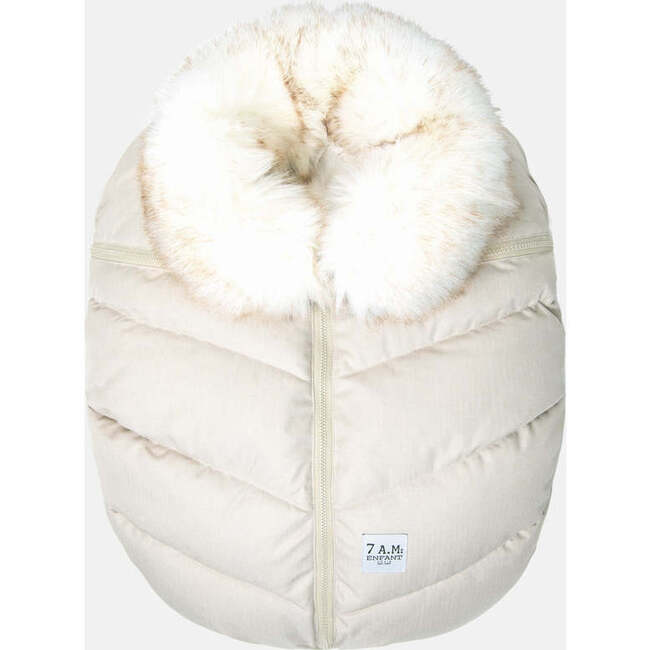 Car Seat Cocoon Tundra, Heather Beige Fur - Car Seat Accessories - 1