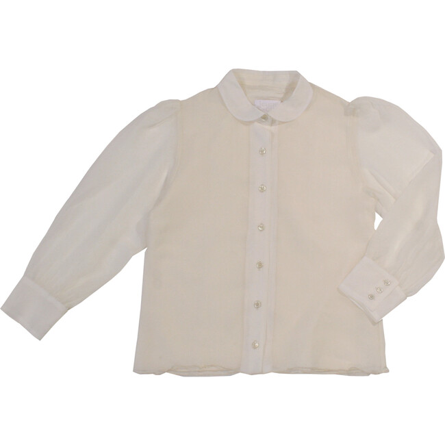 Marianne Blouse, Cream - Blouses - 1