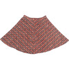 Carter Skirt, Red & Blue - Skirts - 1 - thumbnail