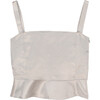 Edith Top, Silver - Blouses - 1 - thumbnail