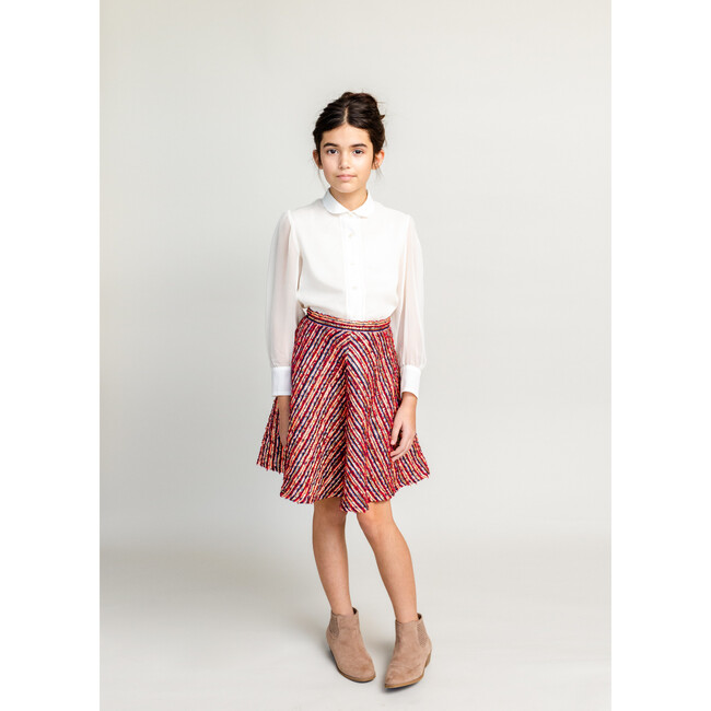 Carter Skirt, Red & Blue - Skirts - 3
