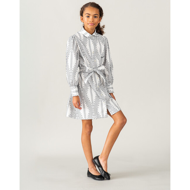 Waylon Dress, Cream & Navy - Dresses - 4