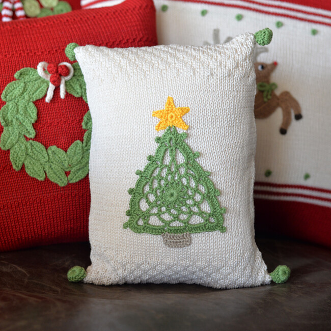Crochet Tree Mini Pillow - Decorative Pillows - 2