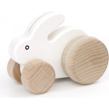 Small Rabbit, White - Push & Pull - 1
