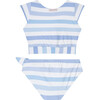 Ava Two-Piece Bikini, Blue Stripes - Two Pieces - 2