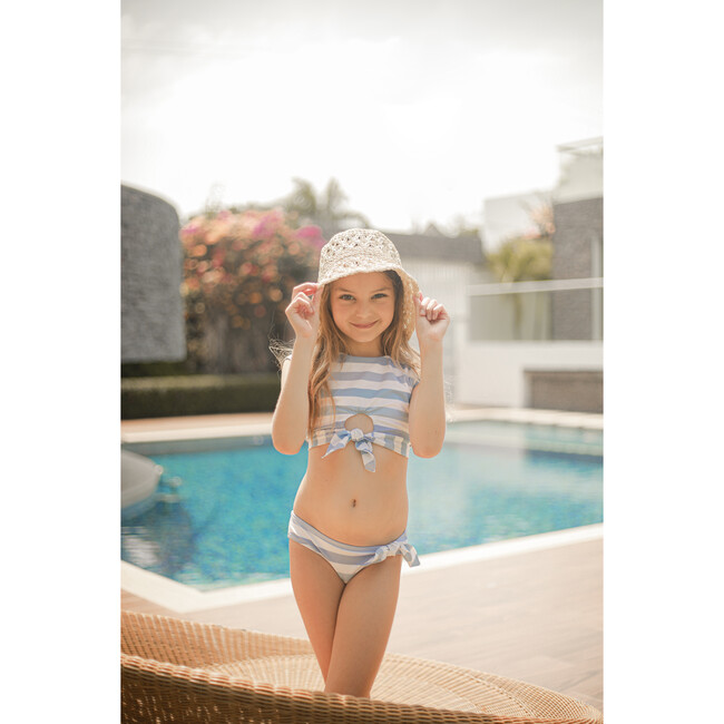 Ava Two-Piece Bikini, Blue Stripes - Two Pieces - 5