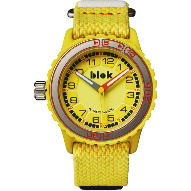 Blok 33 Watch, Yellow & Chartreuse