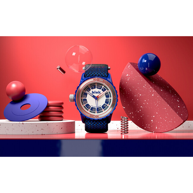 Blok 33 Watch, Navy & Swiss Red - Watches - 5