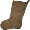 Hand Felted Wool Stocking, Spiral Grey - Stockings - 1 - thumbnail