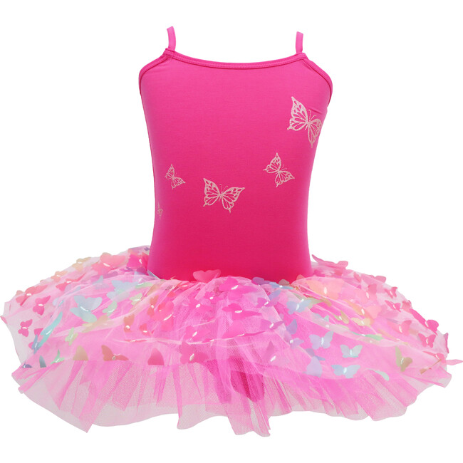 Rainbow Butterfly Tutu Hot Pink size 3-4