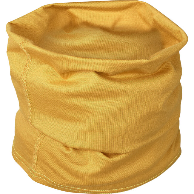 Ultrafine Merino Wool Snood Loop, Mustard - Scarves - 1