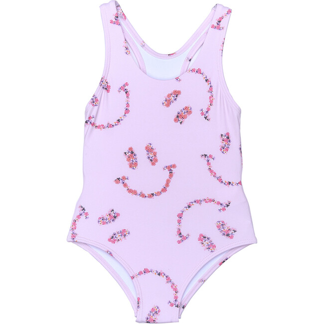 Not Too Basic All Smiles One-Piece Swimsuit, Pink