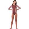 Scooba Doo Love Mini Full Sleeve One-Piece Swimsuit, Red - One Pieces - 2