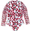 Scooba Doo Tulips Full Sleeve One-Piece Swimsuit, Red - One Pieces - 3