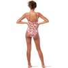 Irreversible Tulips One-Piece Swimsuit, Red - One Pieces - 4