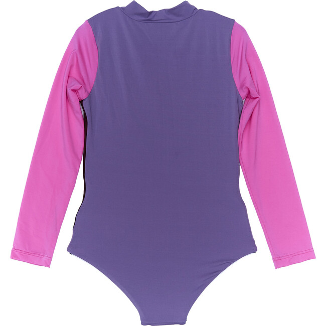 Scooba Doo Peri Full Sleeve One-Piece Swimsuit, Purple - One Pieces - 3