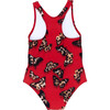 Not Too Basic Leo Butterfly One-Piece Swimsuit, Red - One Pieces - 3