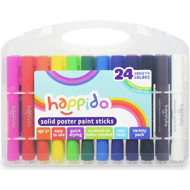 Happido: Solid Poster Paint Sticks - Set of 24
