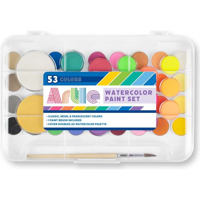 Artle: Watercolor Paint Set - 54 PC Set (Including Brush)