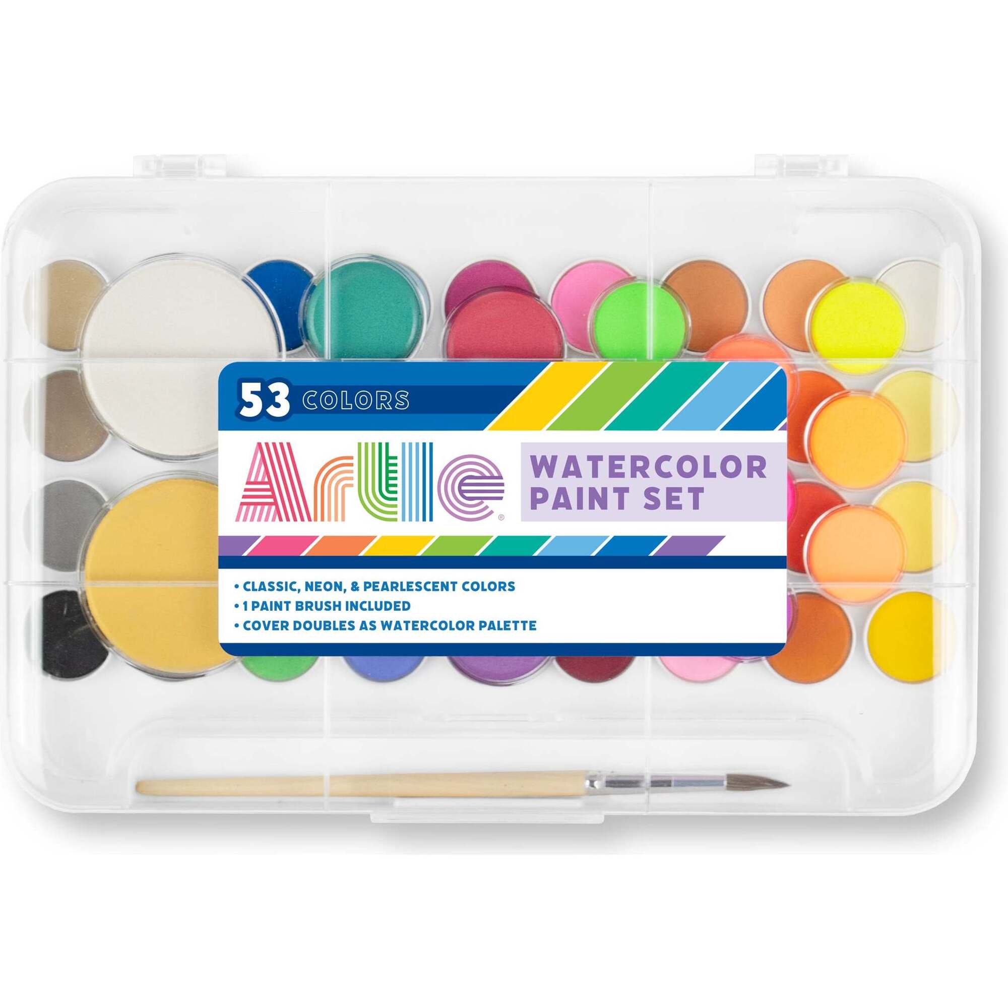 Artle: Watercolor Paint Set - 54 PC Set (Including Brush) - OOLY Arts &  Crafts