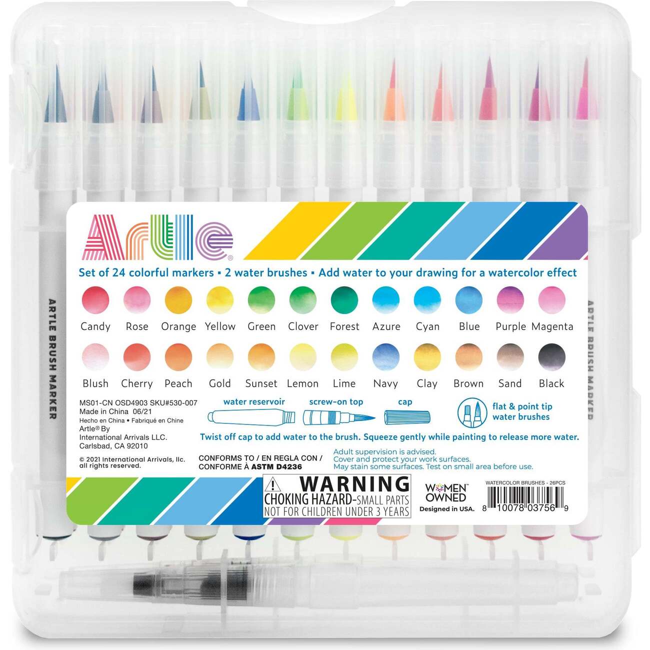 ooly brilliant brush markers set of 24 - Little