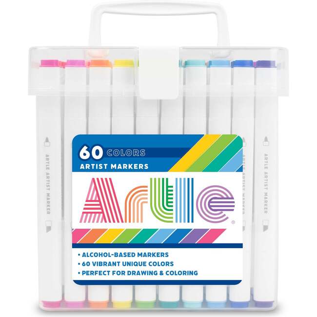Artle: Artist Alcohol Markers - 60 Colors - Arts & Crafts - 1