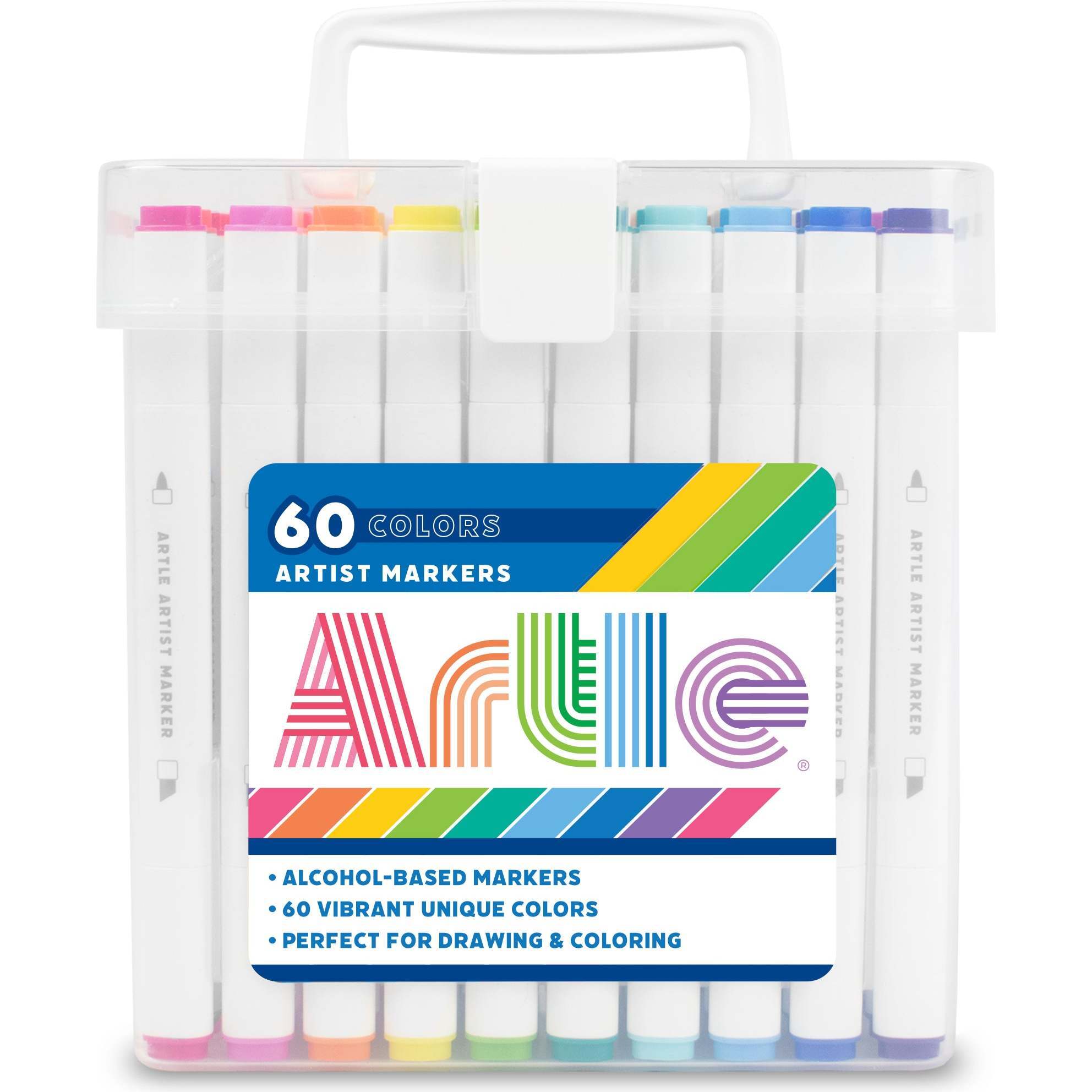 Artle: Artist Alcohol Markers - 60 Colors - OOLY Arts & Crafts