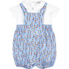 Little Liberty Print Musical March Dungaree, Blue and Soldier - Rompers - 1 - thumbnail