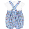 Little Liberty Print Musical March Dungaree, Blue and Soldier - Rompers - 2 - thumbnail