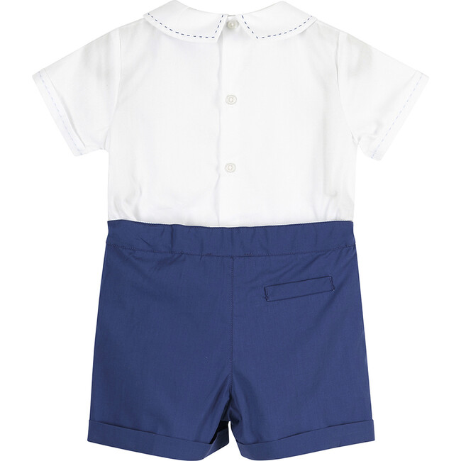 Little Rupert Set, French Navy and White - Mixed Apparel Set - 2
