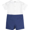 Little Rupert Set, French Navy and White - Mixed Apparel Set - 2 - thumbnail