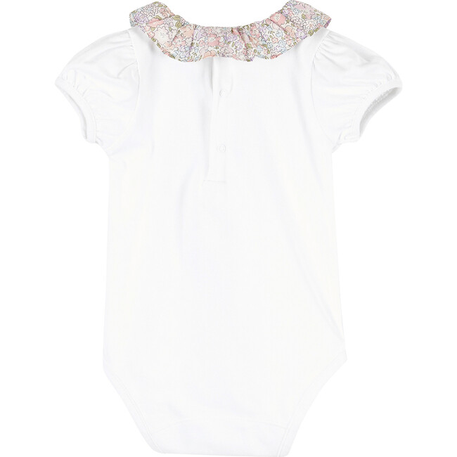 Little Liberty Print Michelle Willow Body, White and Pale Pink - Onesies - 2