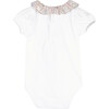 Little Liberty Print Michelle Willow Body, White and Pale Pink - Onesies - 2