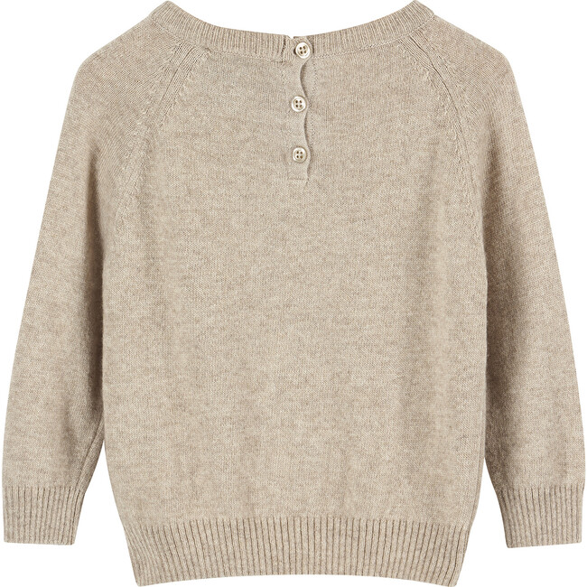 Little Puppy Sweater, Oatmeal - Sweaters - 2