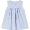 Little Jemima Striped Pinafore, Pale Blue Stripe - Dresses - 2 - thumbnail