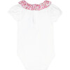 Little Liberty Print Phoebe Willow Body, White and Bright Pink - Onesies - 2