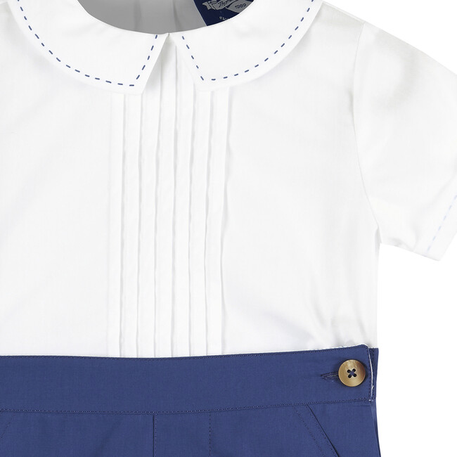 Little Rupert Set, French Navy and White - Mixed Apparel Set - 3