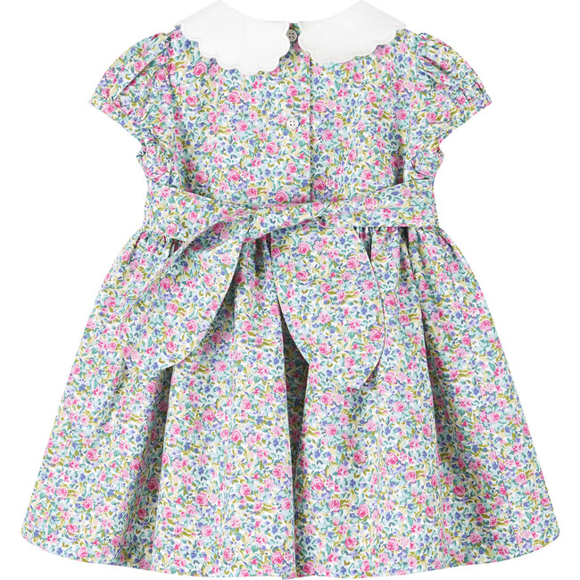 Little Jemima Petal Collar Dress, Multi Floral - Dresses - 2