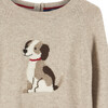 Little Puppy Sweater, Oatmeal - Sweaters - 3
