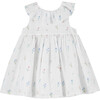 Little Francis Willow Sun Dress, White and Floral - Dresses - 1 - thumbnail