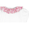 Little Liberty Print Phoebe Willow Body, White and Bright Pink - Onesies - 3