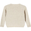 Little Emily Embroidered Cardigan, Oatmeal - Cardigans - 2