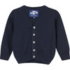 Little Finley Cardigan, Navy - Cardigans - 1 - thumbnail