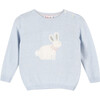 Little Betty Bunny Sweater, Pale Blue - Sweaters - 1 - thumbnail
