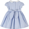 Little Cherry Smocked Dress, Blue Stripe - Trotters London Dresses ...